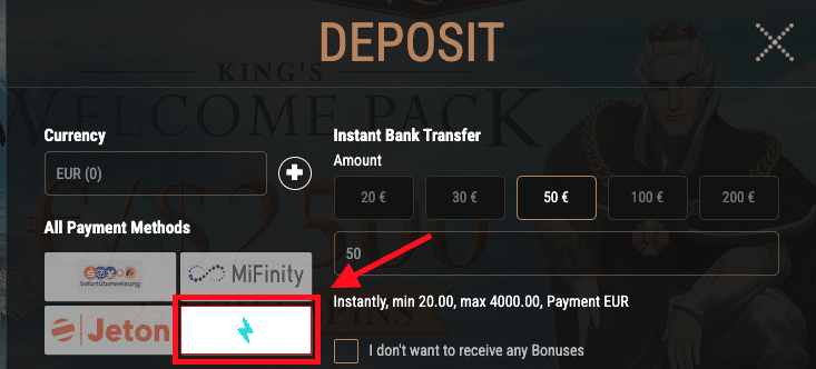 bank-transfer-casino-deposit-amount